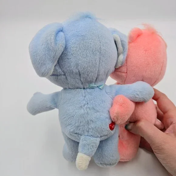 Care Bears Cuddle Pairs Cheer Bear And Loyal Heart Dog Plush 7” Vintage Read - Picture 12 of 14